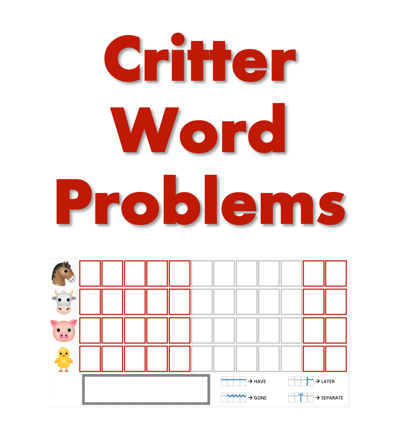 Critter Word Problems